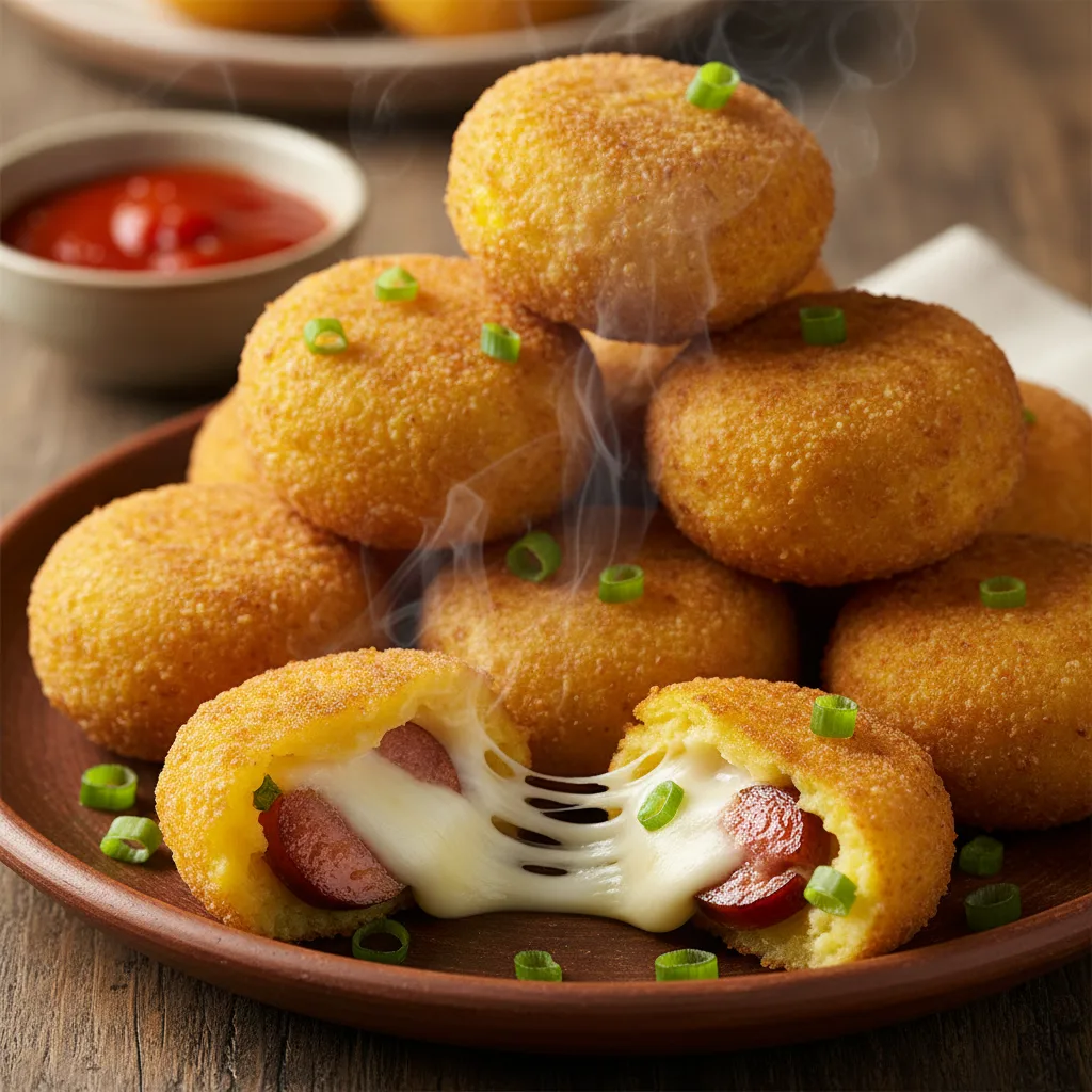Bolinho de Milho com Linguiça e Queijo: Uma Explosão de Sabor
