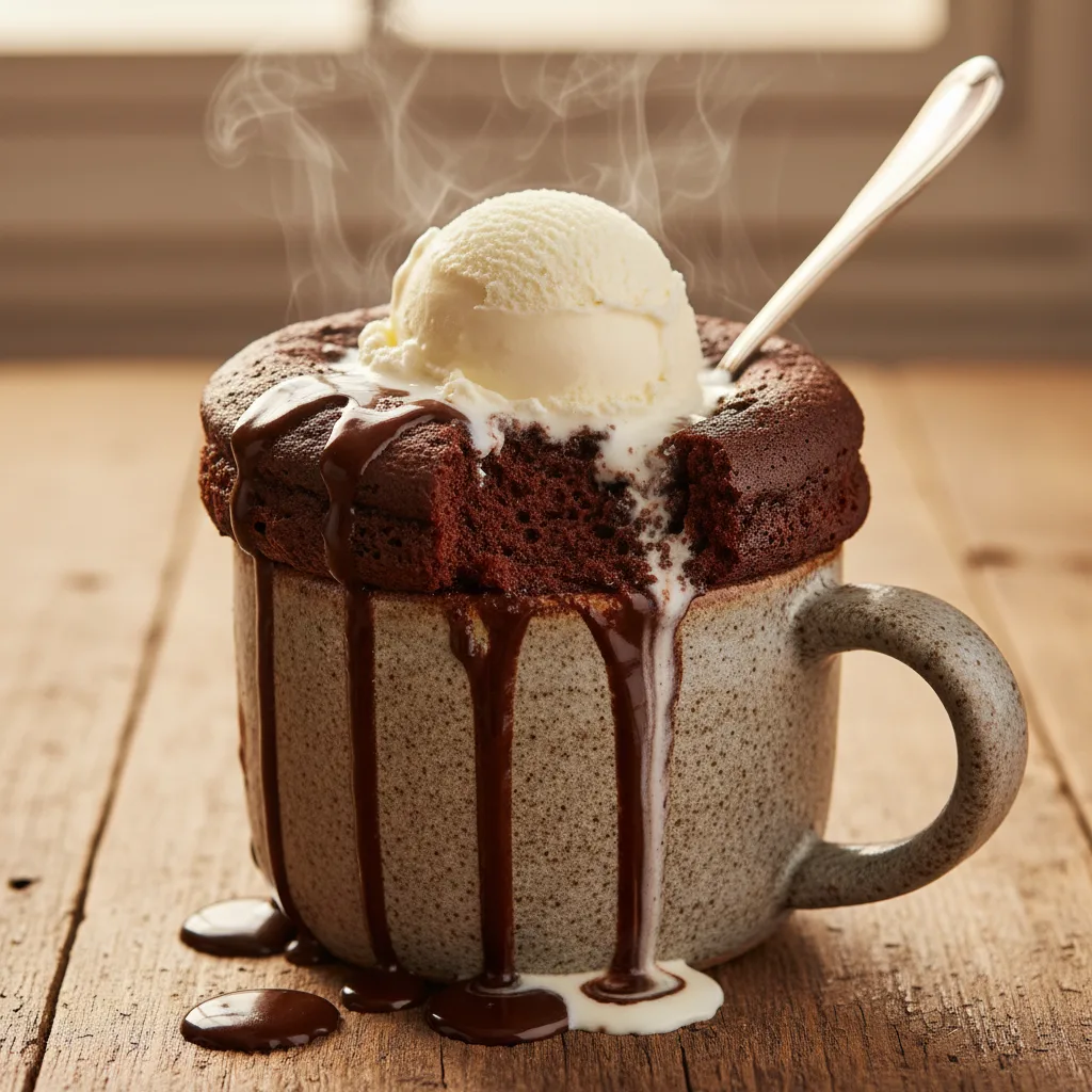 Bolo de Chocolate de Caneca no Micro-ondas