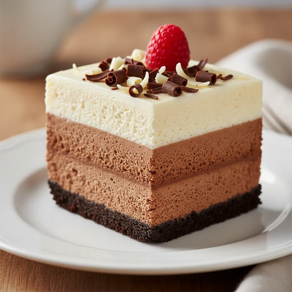 Bolo Mousse de Chocolate Triplo: A Sobremesa em Camadas Perfeita