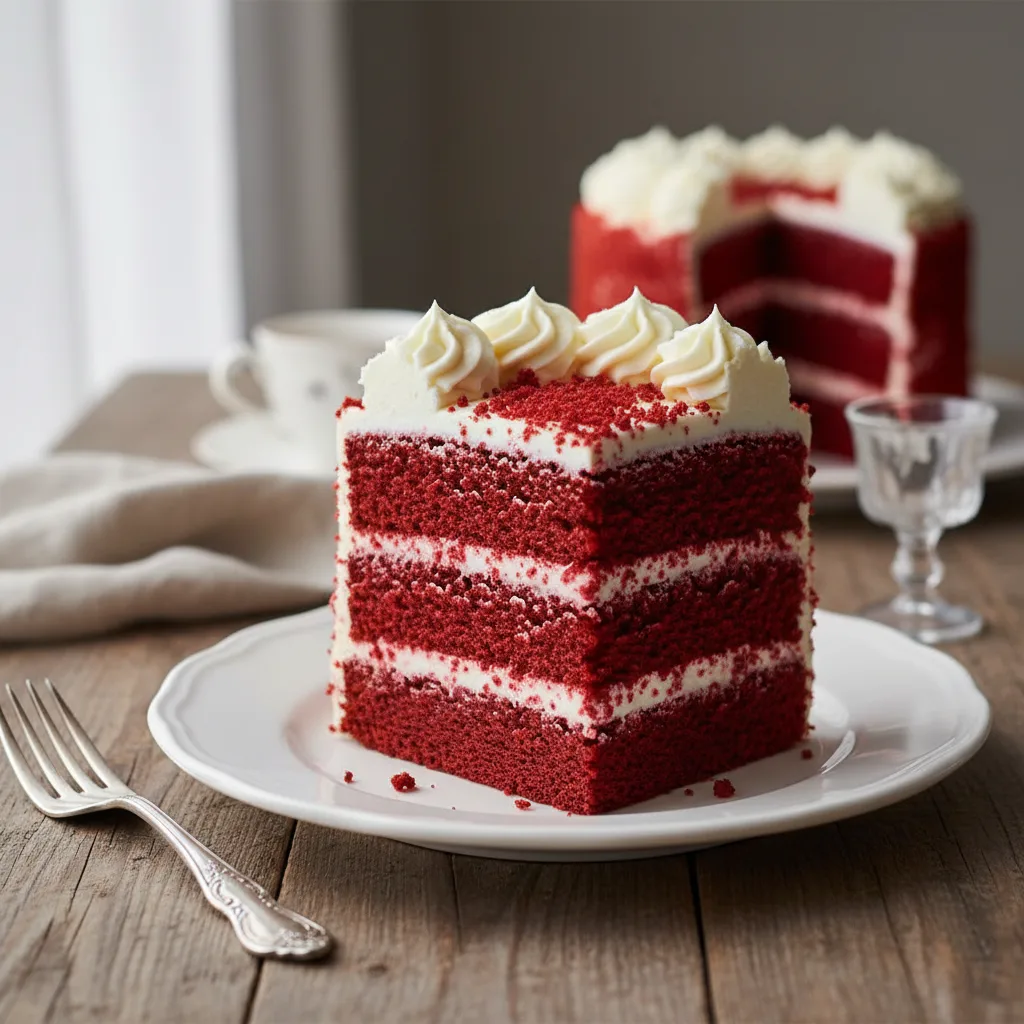 Bolo Red Velvet com Cobertura de Cream Cheese