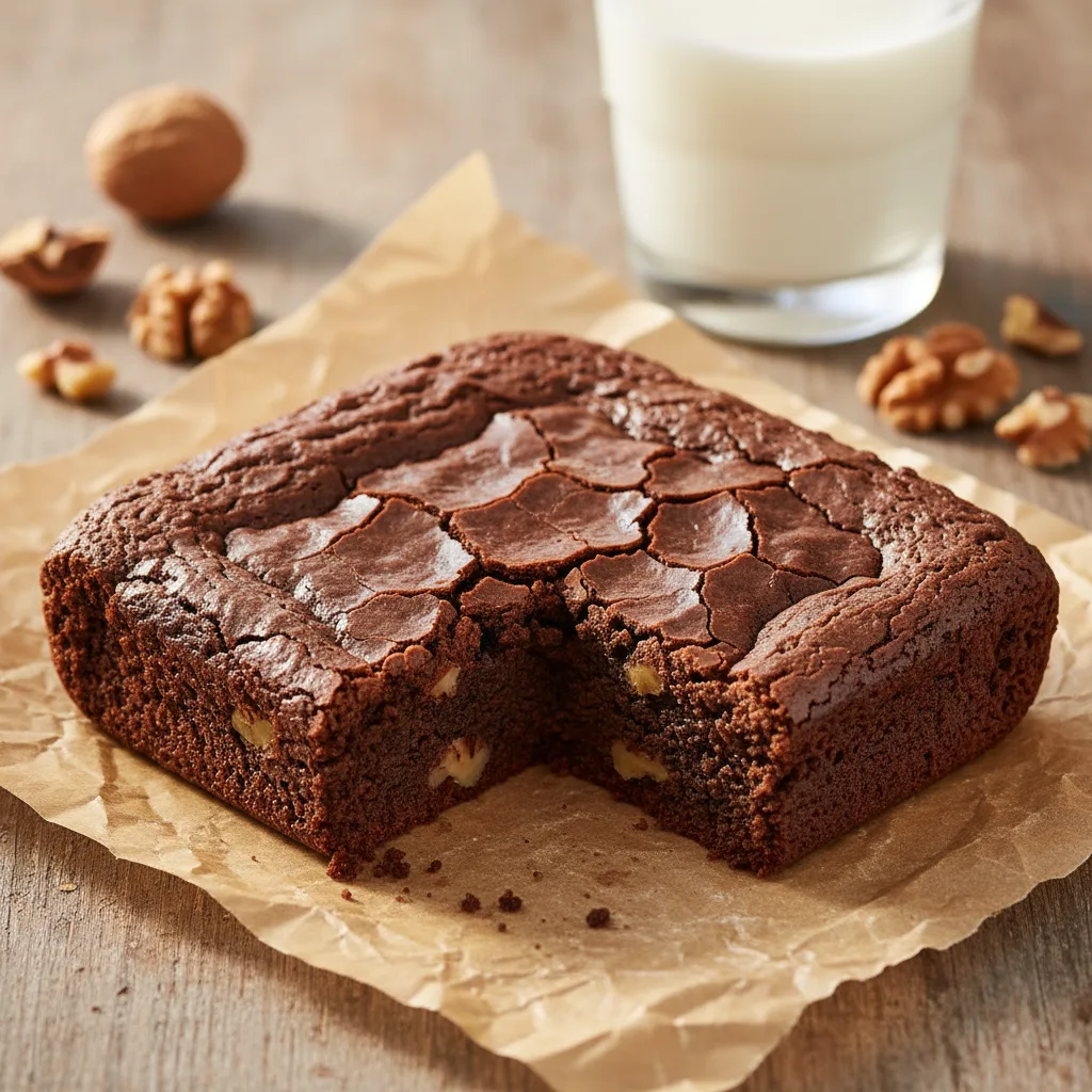 Brownie Fácil com Chocolate: Casquinha Crocante e Interior Úmido