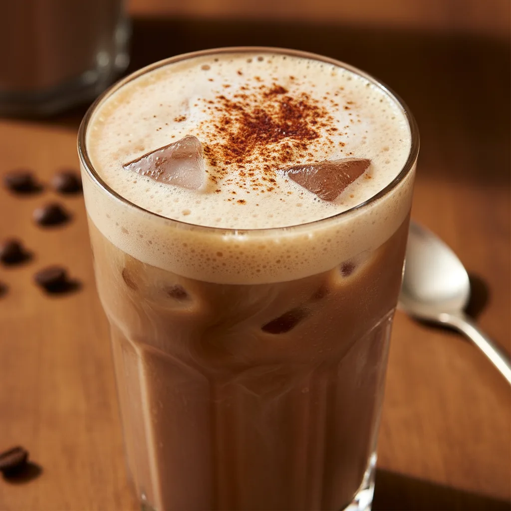 Café Gelado com Cacau e Especiarias