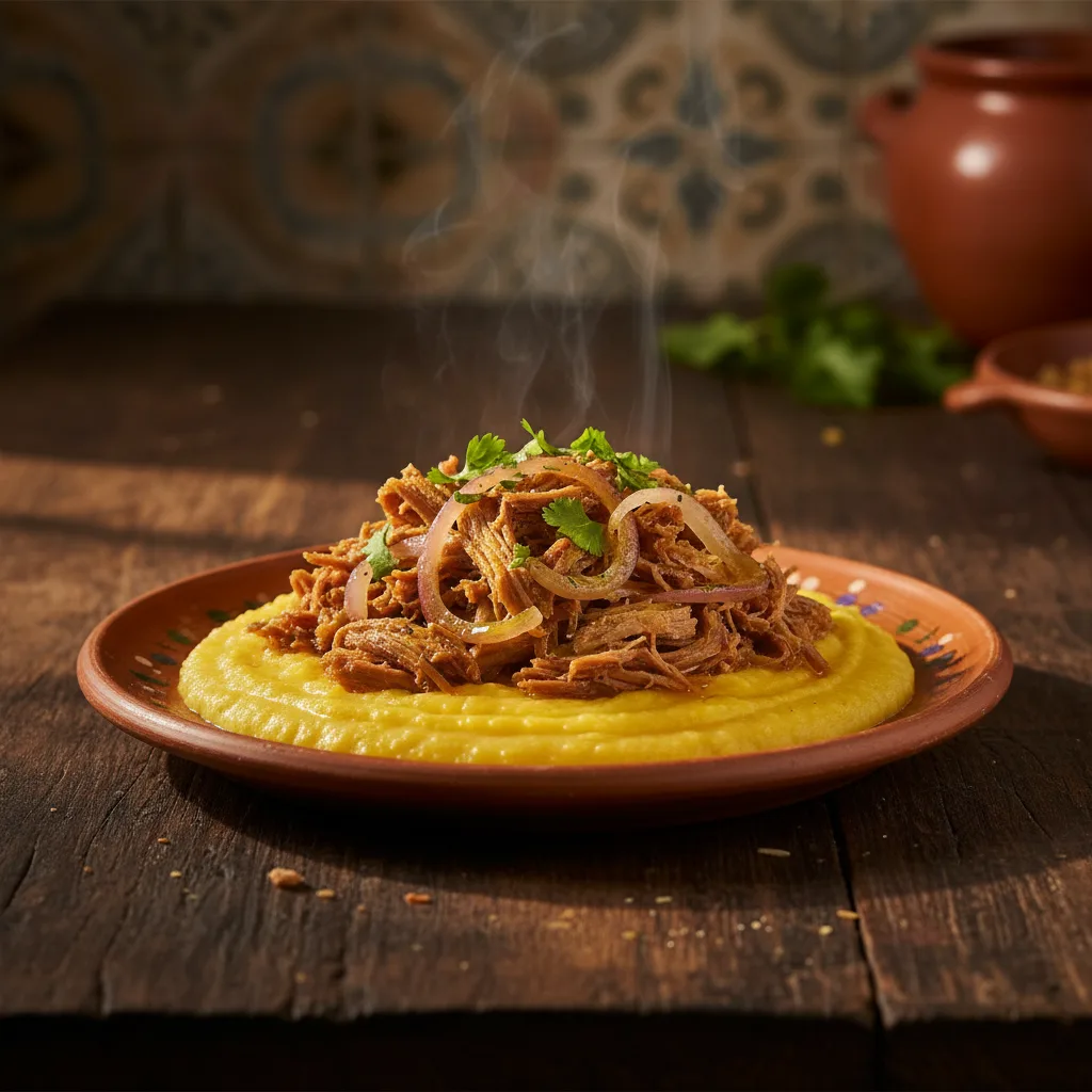 Receita de Carne de Sol com Purê de Milho
