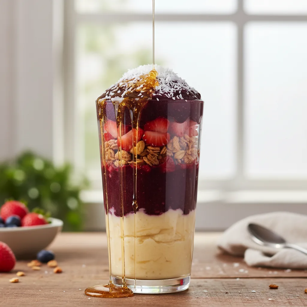 Copo de Açaí por Camadas: Uma Explosão de Sabor e Saúde