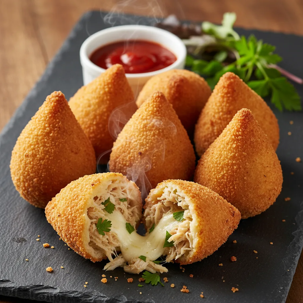 Coxinha de Frango na Air Fryer Crocante e Suculenta