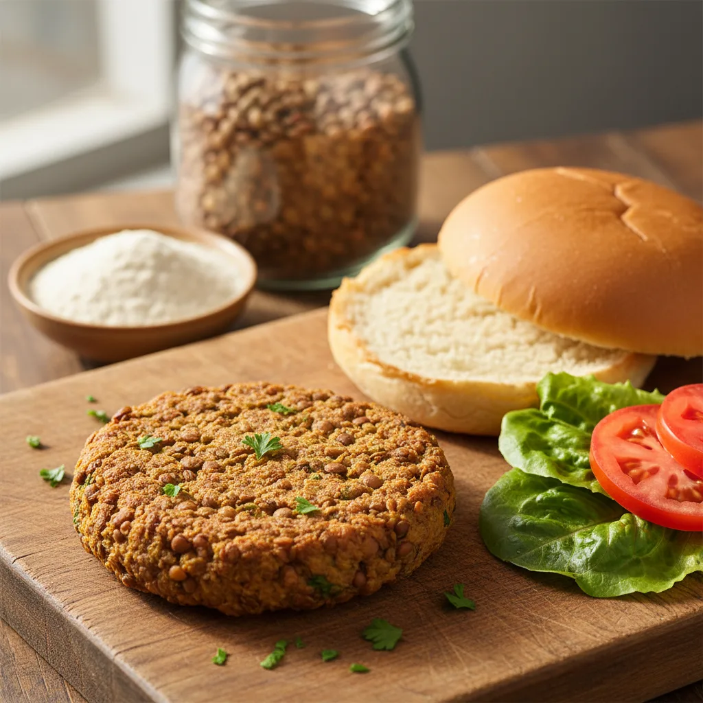 Hambúrguer de Lentilha: Uma Opção Vegetariana Deliciosa