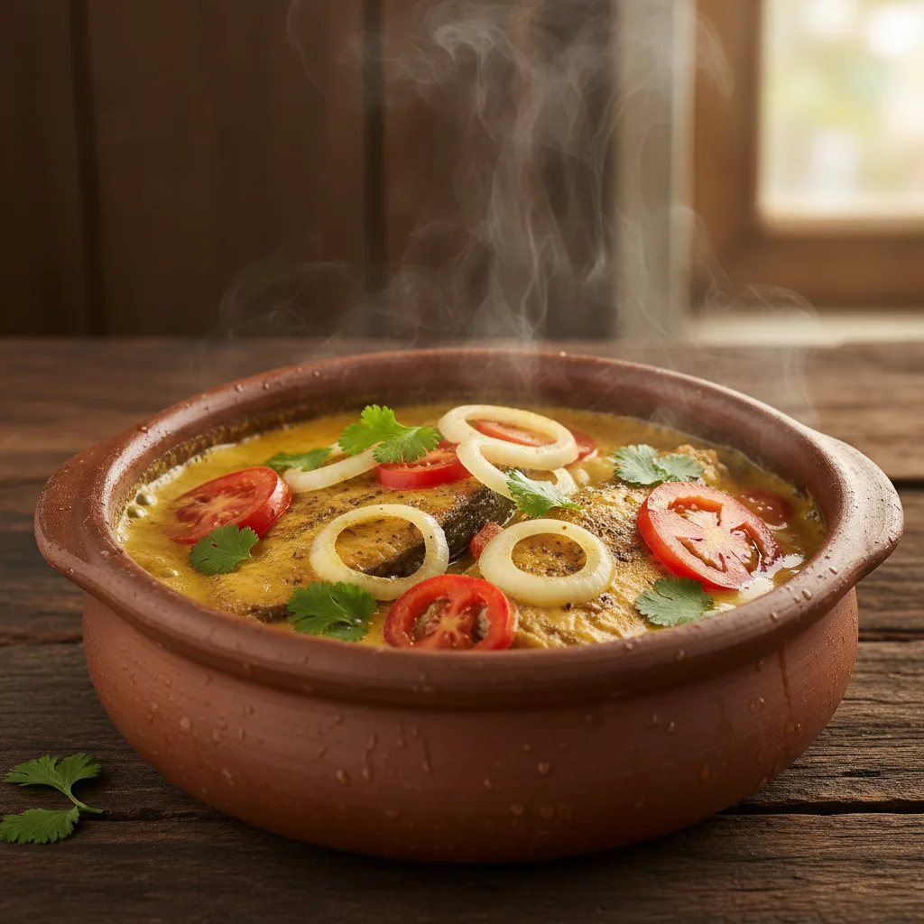 Moqueca de Pintado com Leite de Castanha de Caju