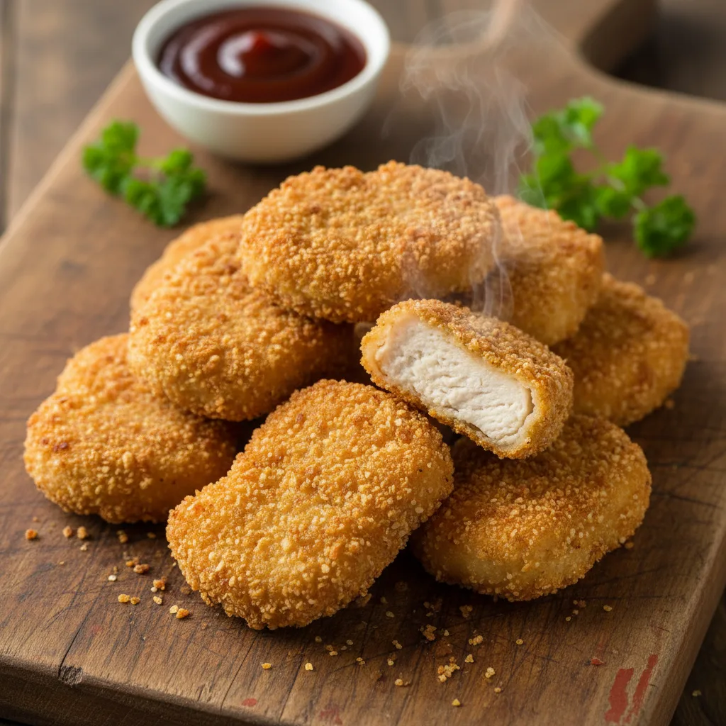 Nuggets Caseiros de Frango e Aveia (Fit e Crocantes)