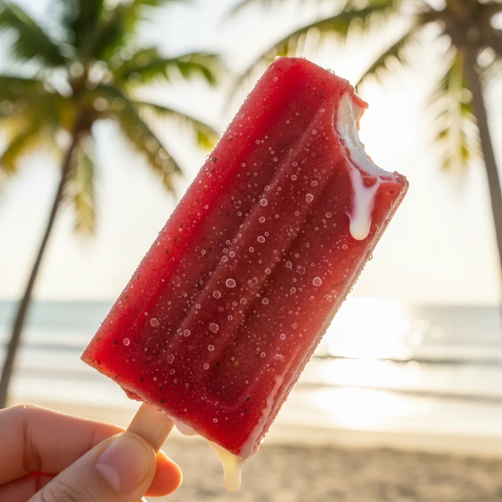 Paleta Mexicana de Morango com Leite Condensado