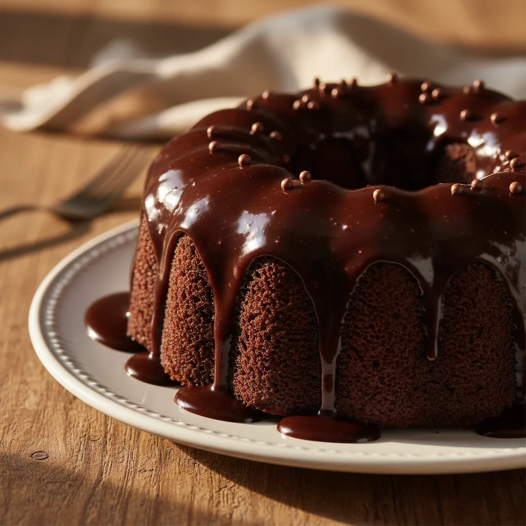 Bolo Caseiro de Chocolate com Cobertura de Brigadeiro Gourmet