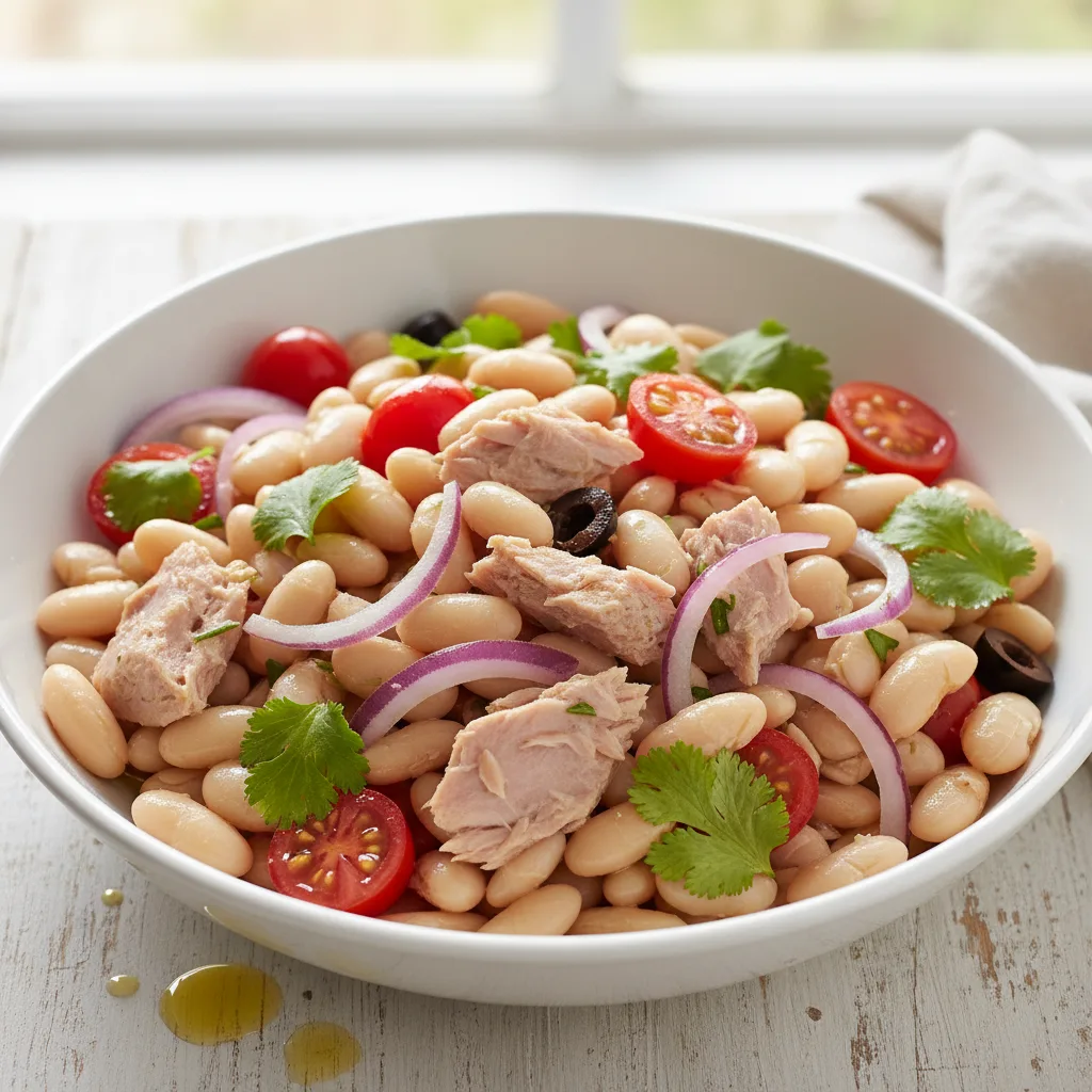 Salada de Feijão Branco com Atum: Refrescante e Nutritiva