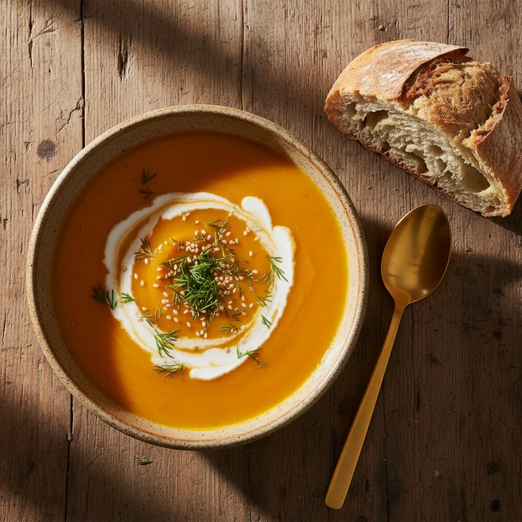 Sopa de Cenoura com Gengibre