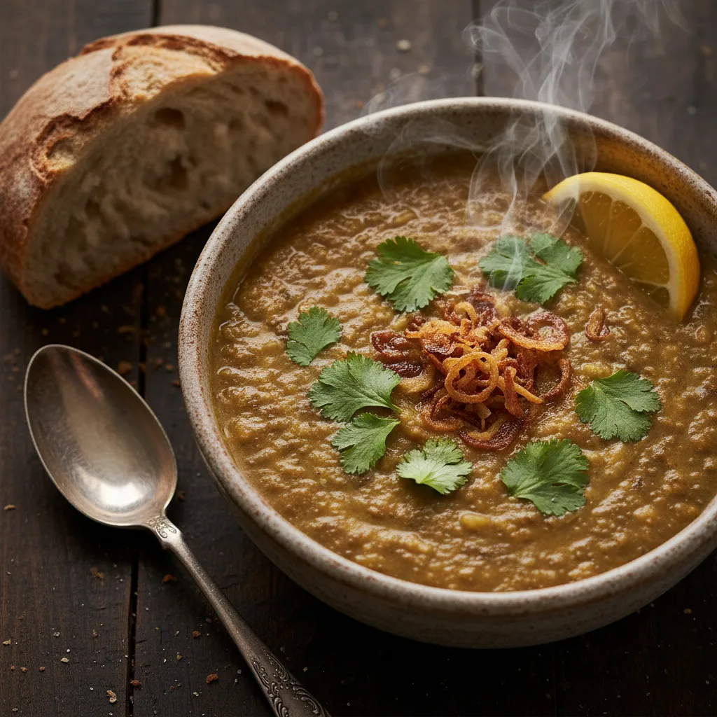 Sopa de Lentilha Perfumada com Limão