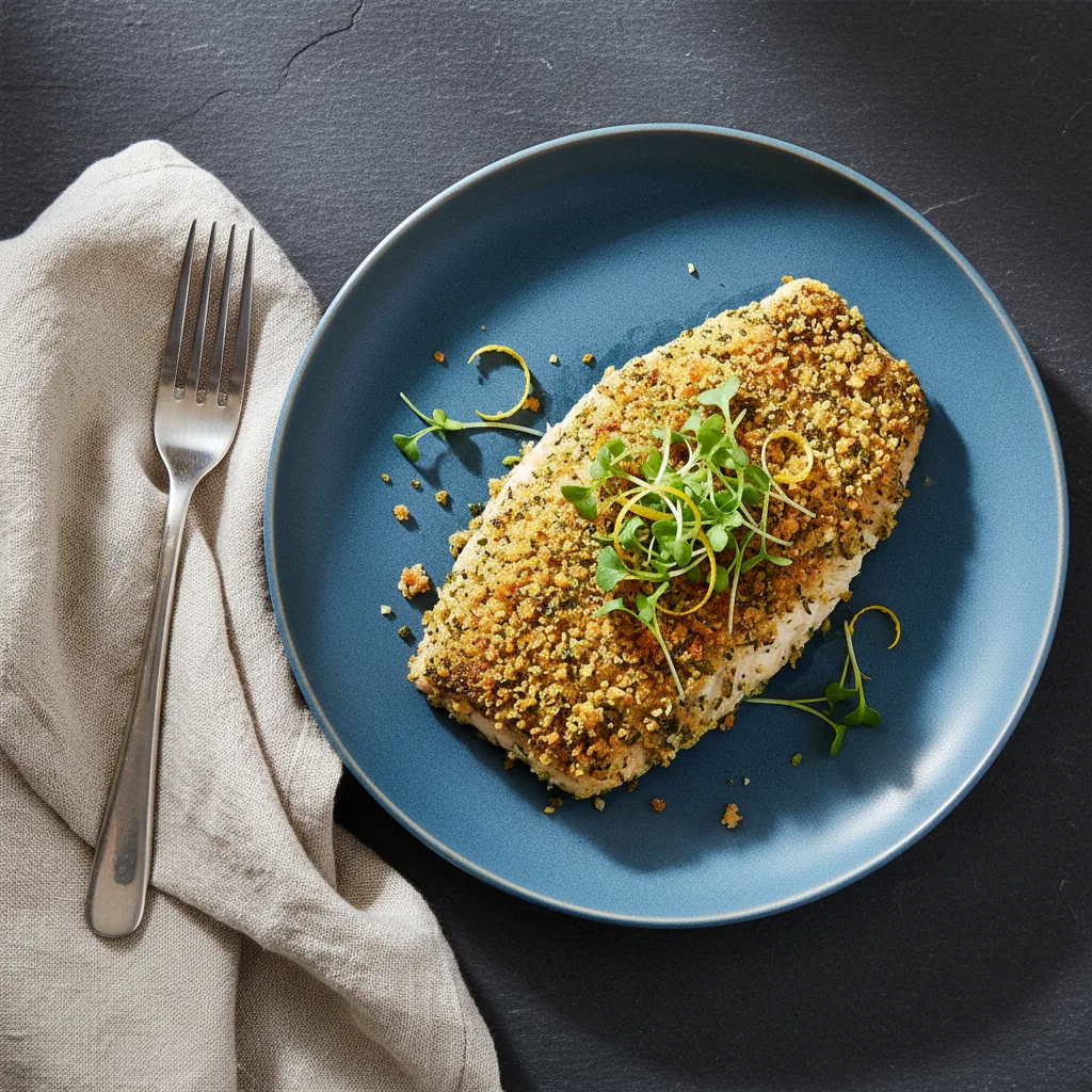 Tilápia Grelhada com Crosta de Ervas e Limão Siciliano