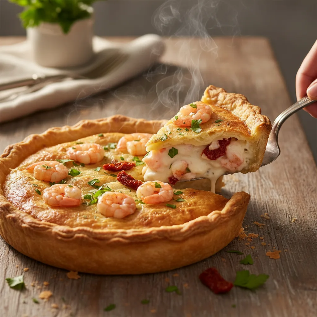 Torta de Camarão com Catupiry e Tomate Seco: Receita Simples