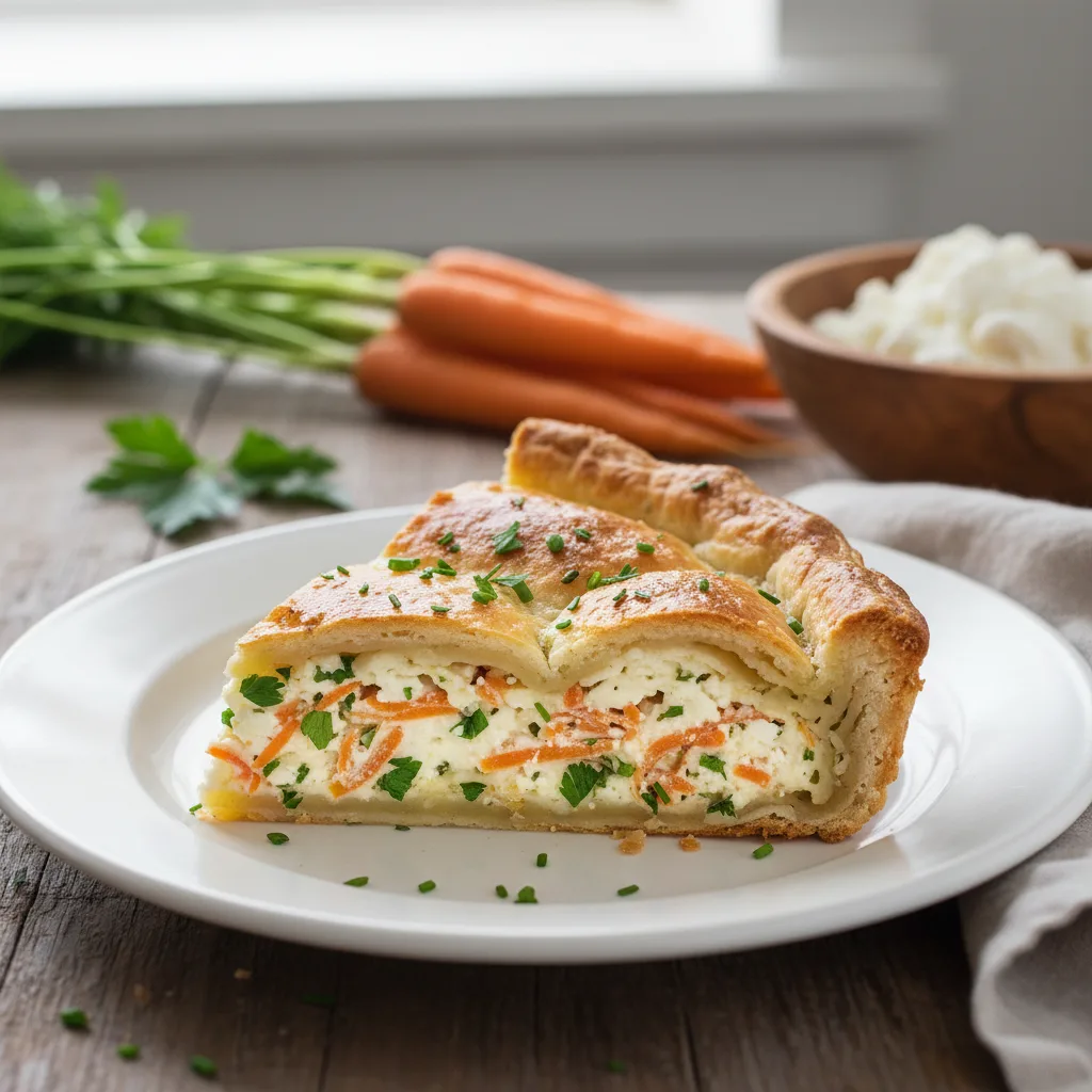 Torta de Cenoura com Ricota e Ervas: Receita Leve e Saborosa